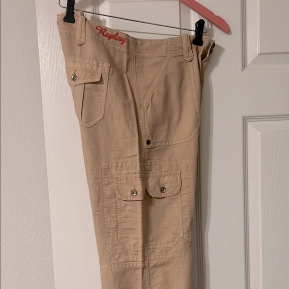 Replay Tan Cargo Pants size 30 - Picture 4 of 6